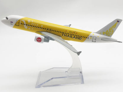 16CM THAILAND AIRBUS A320 Passenger Aircraft Plane Diecast Airplane Model