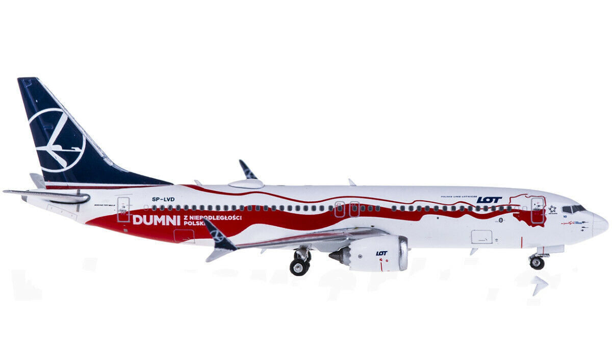 1:400 Phoenix LOT BOEING 737 MAX 8 Passenger Airplane Diecast Aircraft Model
