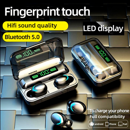 Bluetooth Wireless Stereo Headphone Earphone Headsets Earbuds for Cell Smartpone