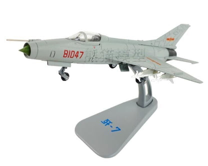 1:72 19CM J-7 Fighter Jet Airplane Diecast Military Aircraft Plane Model