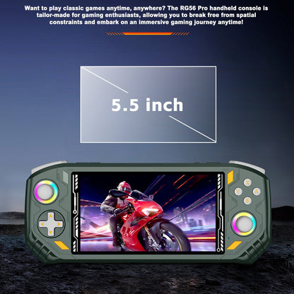 Retro RG56PRO open source handheld game console 5.5'' PSP2HD projection screen
