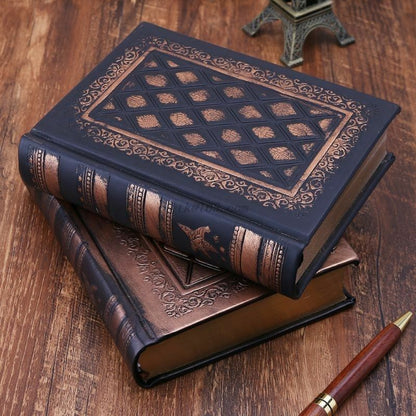 Retro Vintage Journal Diary Notebooks Leather Blank Hard Cover Sketchbooks Paper