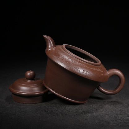 Chinese Yixing Zisha Clay Handmade Exquisite Teapot（观海听涛 底款：高海庚）