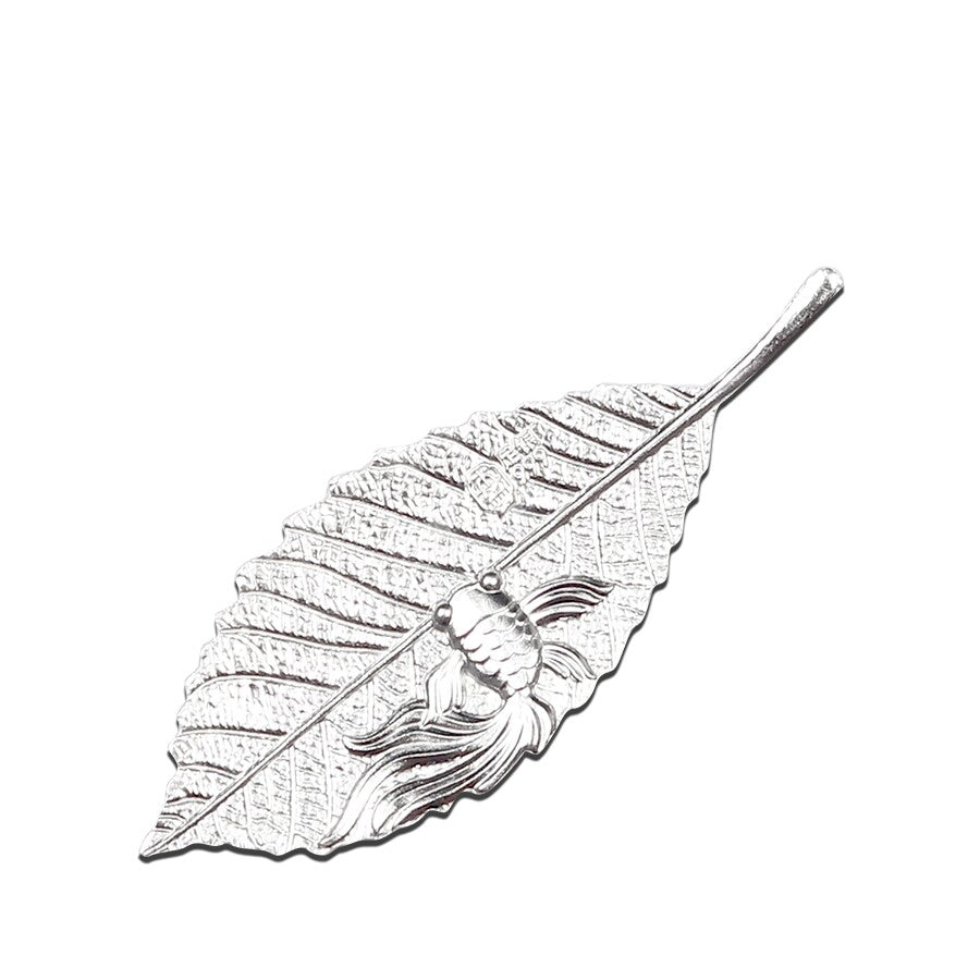Sterling Siver Tea Pet Leaf Lotus Design Health Care Tea Accessories Pure Silver