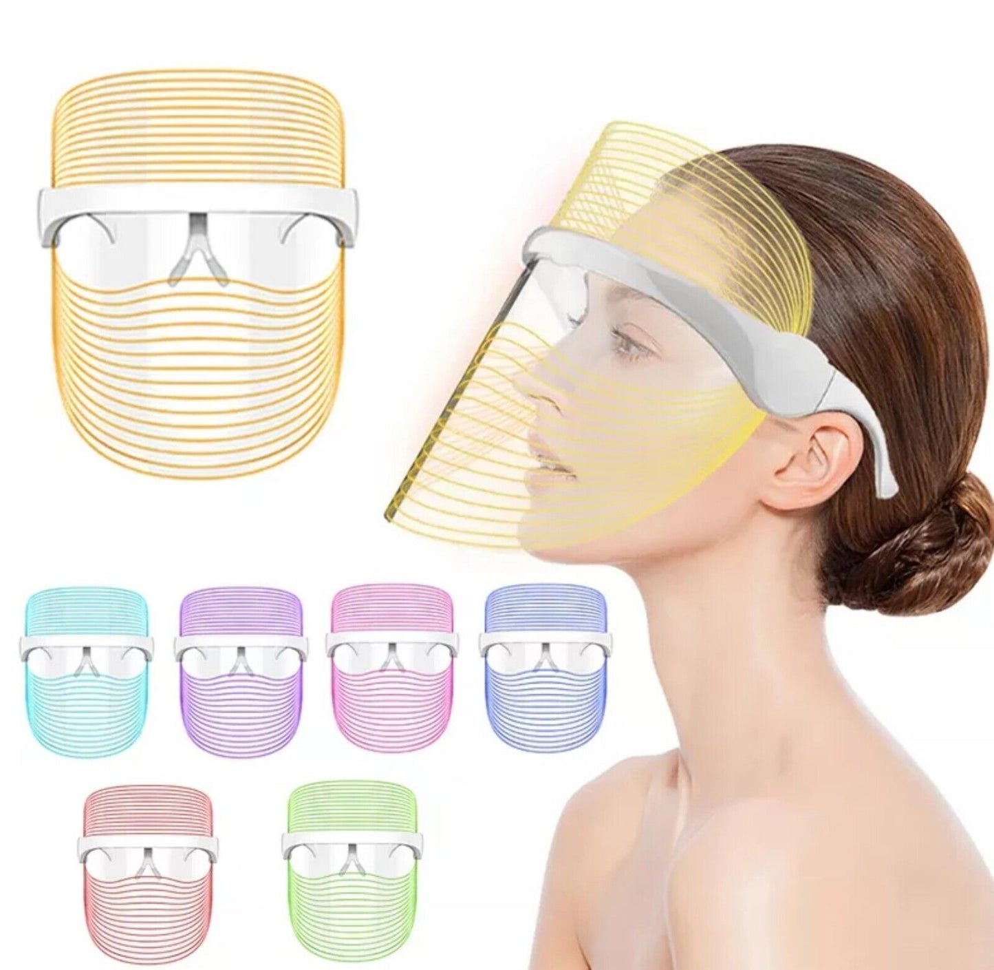 Mascara Led Facial 7 Funciones Treatment Rejuvenece para Arrugas Acne Envejecer