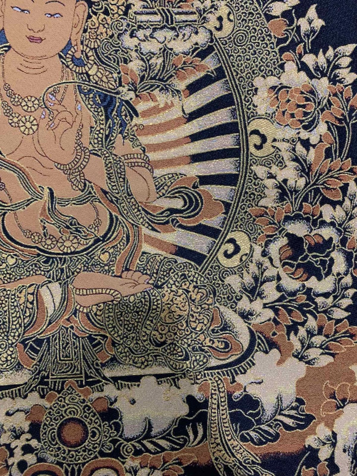 36" Tibet Tibetan Cloth Silk Buddhism Manjusri Bodhisattva Tangka Thangka Mural