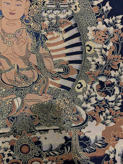 36" Tibet Tibetan Cloth Silk Buddhism Manjusri Bodhisattva Tangka Thangka Mural