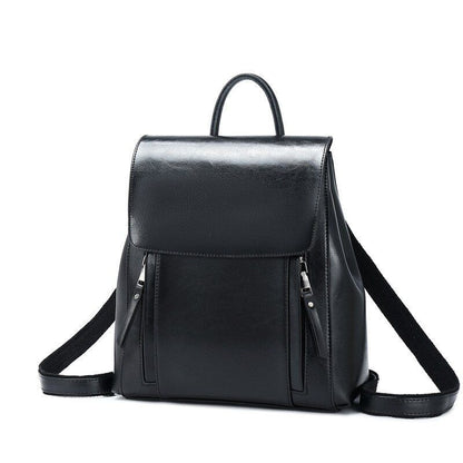 Genuine Leather Backpack Rucksack Crossbody Shoulder Messenger Bags 28*11*31 CM