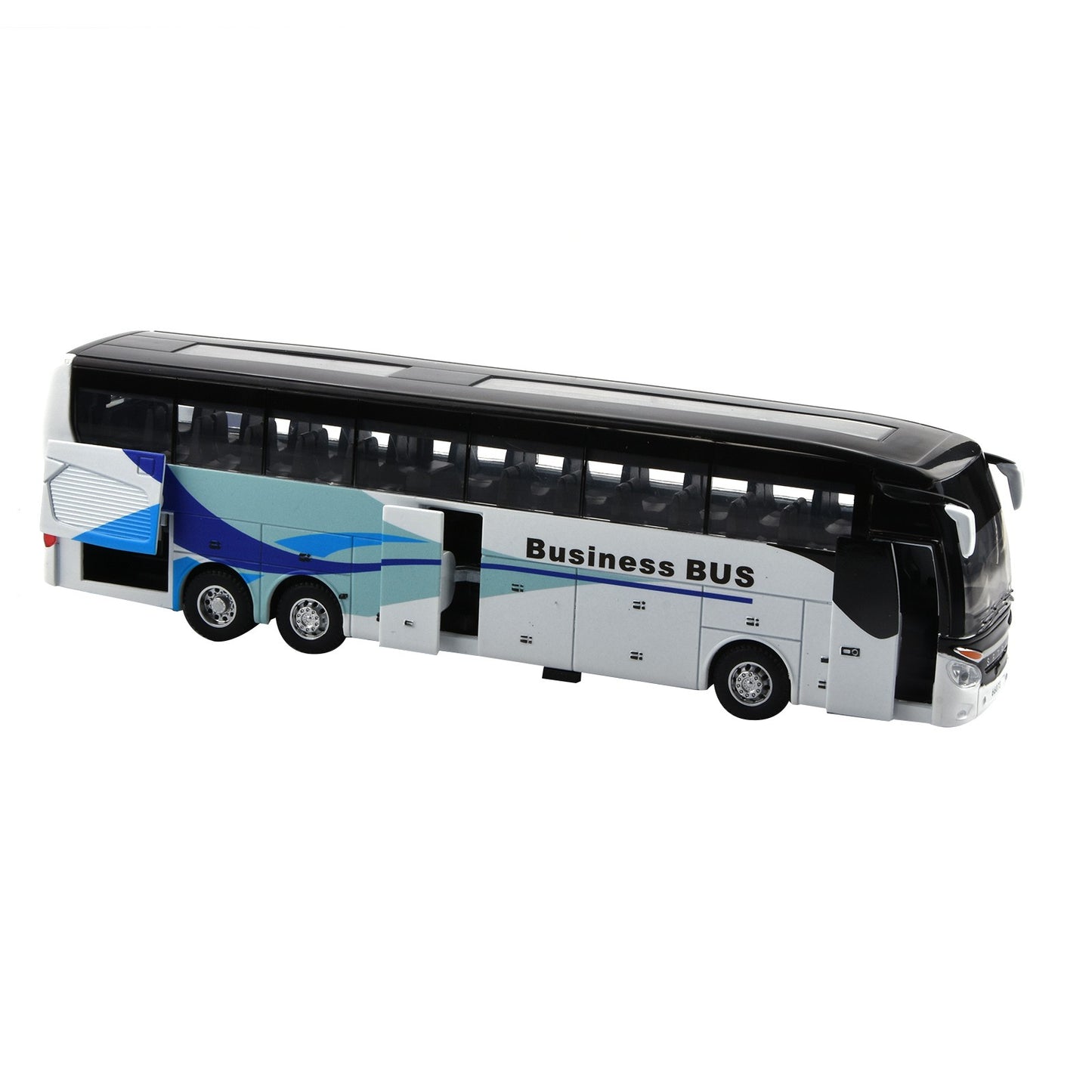 1/32 Sound&Light Sightseeing Bus Model Vehicle Toy Car Kids Xmas Gift Pull Back