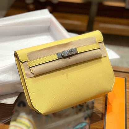 Small Flap Real Leather Belt Clutch Purse Briefcase Shoulder bag Satchel Handbag
