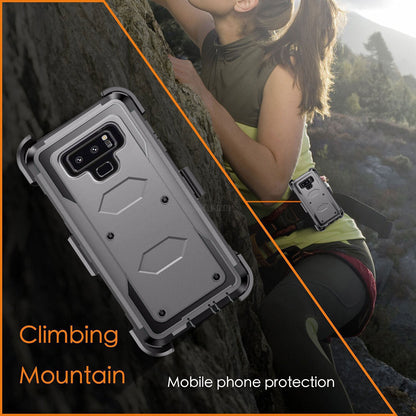 For Samsung Galaxy Note 9 Heavy Duty Clip Holder Case Cover, w/ Accessories