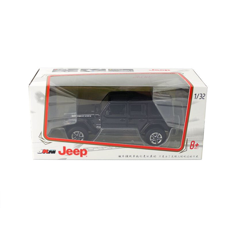 1:32 Diecast JEEP Rubicon SUV Metal Car Model Toy Door Open Sound Light Gift