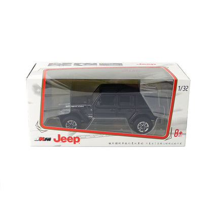1:32 Diecast JEEP Rubicon SUV Metal Car Model Toy Door Open Sound Light Gift