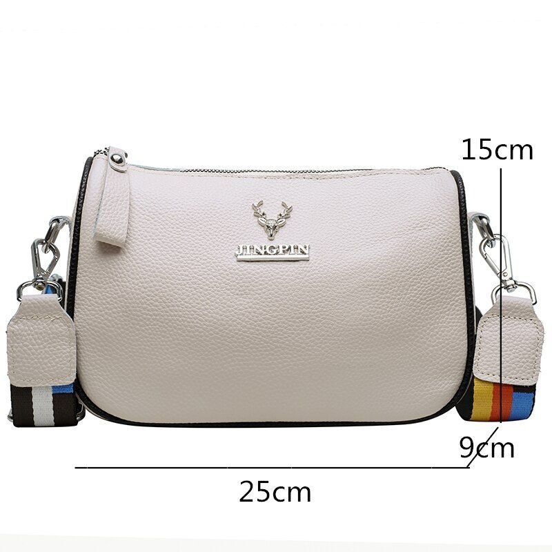 Women Handbag Leather Bag High Quality Soft Cowhide Shoulder Bag Messenger Purse