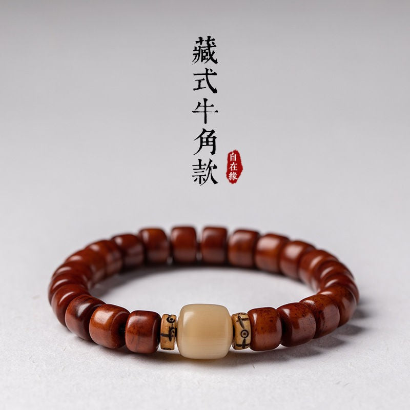 Tibetan Beads Bracelet Men Buddhist Tibetan Prayer Beads Handmade Jewelry