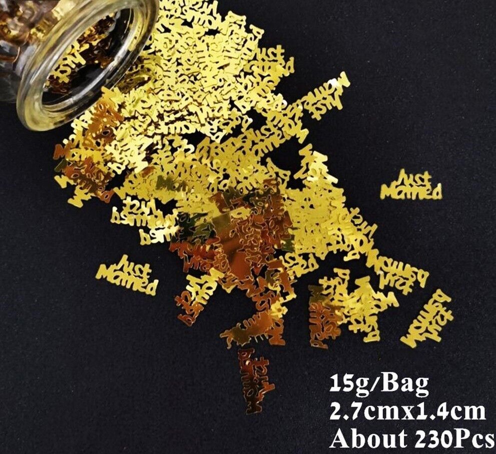 Confetti 15g Church Wedding Golden Pigeon Sequin Cross Bible Table Scatter Decor
