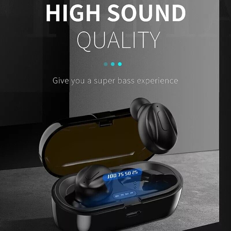 Mini Bluetooth 5.0 Wireless Headset TWS Earphones Stereo Headphones Earbuds