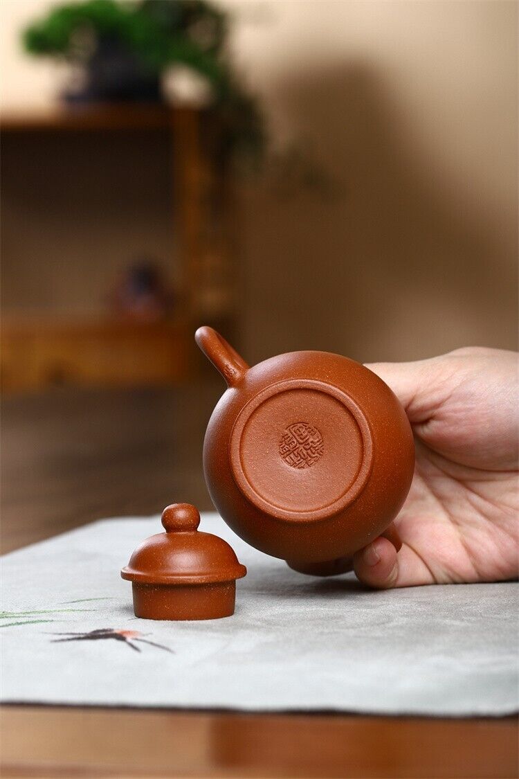 150cc chinese Yixing Handmade Zisha teapot Zhuni QiuShui Gongfu Hu Tea Pot