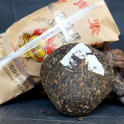 Xiaguan Holy Flame Tibetan Jincha Mushroom Shaped Puer Tea 2016 250g Raw Pu'er