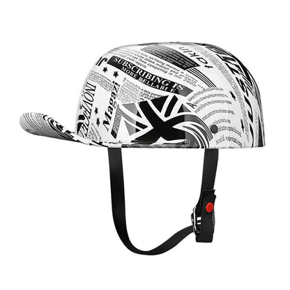 Baseball Helmet DOT Chopper Scooter Cap Motorcycle Vintage Helmet Cruiser Half