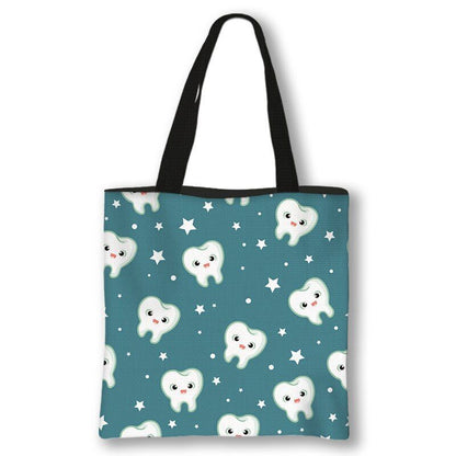 Handbag Casual Tote Bag Shoulder Purse Travelling Storage Pouch Polyester Print
