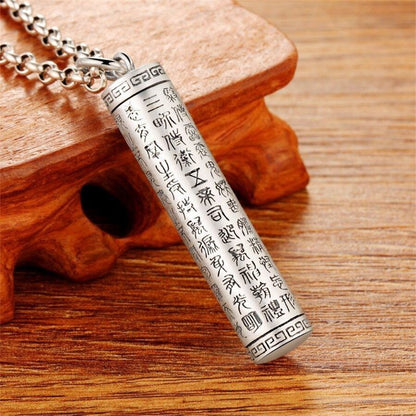 Tibetan Silver Buddhist Prayer Box Pendant Necklace Tibetan Ghau Box Tibetan Gaw