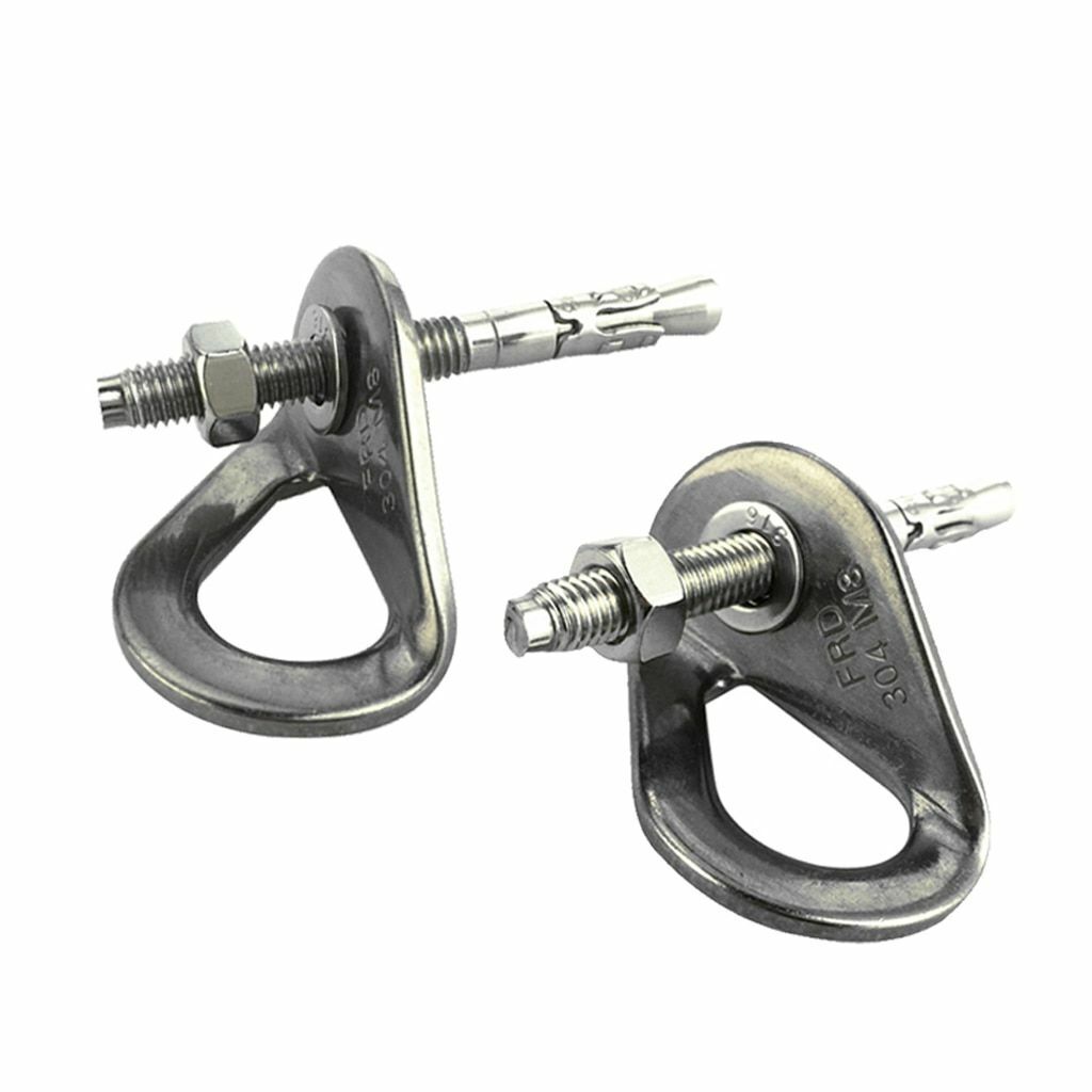4pcs Anchor Bolt Hanger Nut Rock Climbing Tool 35KN Stainless Steel Outdoor Gear