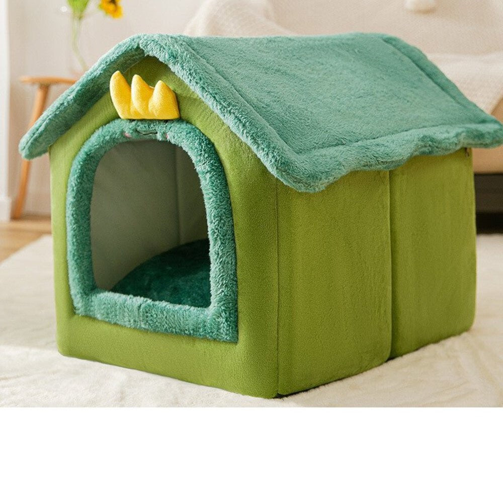 Sleep Kennel Pet Nest Warm Removable Cave Bed