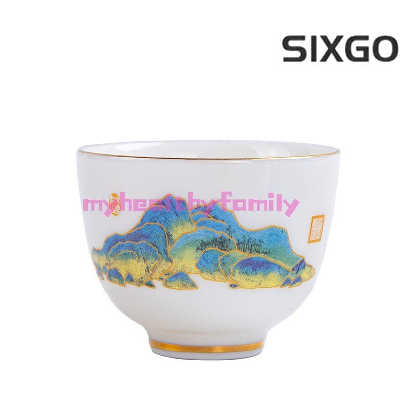 1pc Sheep Fat Jade White Porcelain Tea Cup Tea Tasting Cup Household Tea Cup