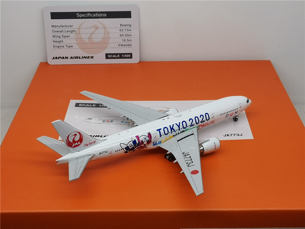 1:400 JC Wings JAL B777-200ER Passenger Airplane Diecast Aircraft Model