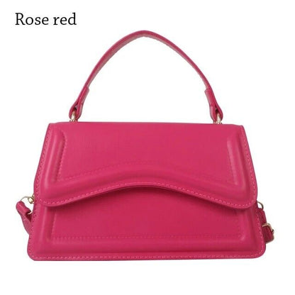Women's Handbag Crossbody PU Leather High Quality Solid Color Messenger Bag Gift