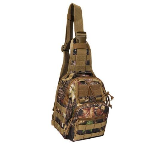 Men's Tactical Chest Bag Outdoor Hiking Climbing Backpack 600D Shoulder Bag