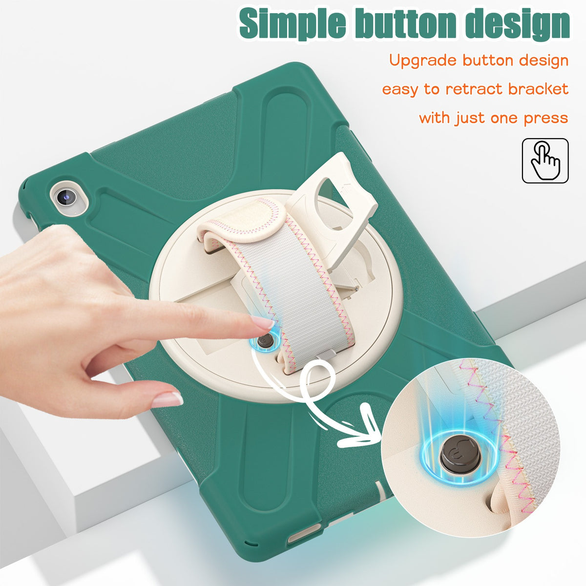 For Samsung S10FE + X620 X626B 2025 13.1 inch tablet case new button holder