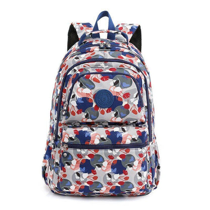 Backpack Large School Bags Anti-theft Nylon Waterproof Travel Rucksack Polyester