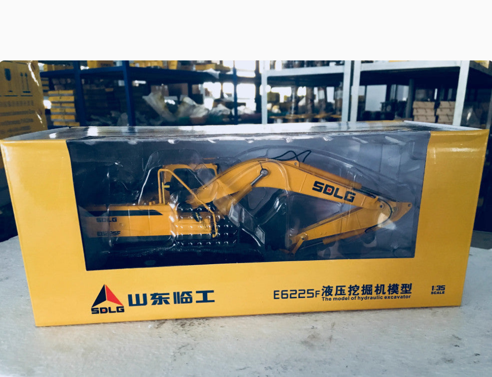 1:35 SDLG E6225F Excavator Construction Engineering Vehicle Diecast Model