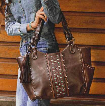 Celela Women Concealed Carry Tote Handbag Purse Crossbody Shoulder Bag Wallet