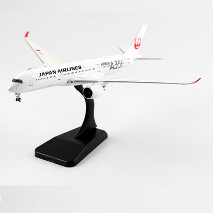 JC Wings Japan Airlines For Airbus A350-900XWB JA02XJ Silver 1/400 plane model