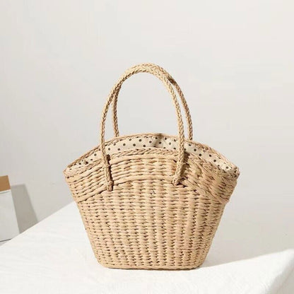 Straw Bag for Womens Summer Beach Bag Woven Tote Bag Large Rattan Shoulder Bag