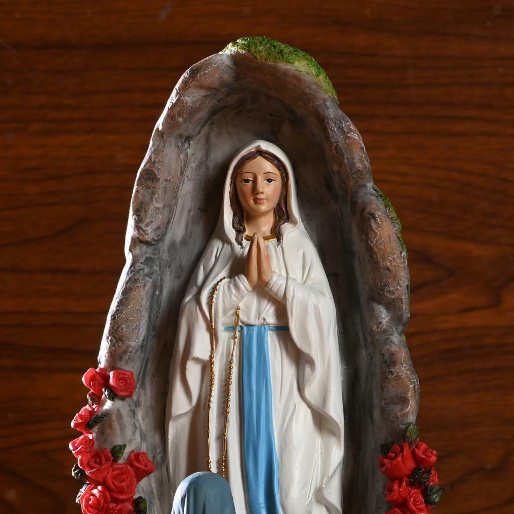 Rare Virgin Mary Statue Christian Gift Xmas Display Decoration Ornaments, Lovely
