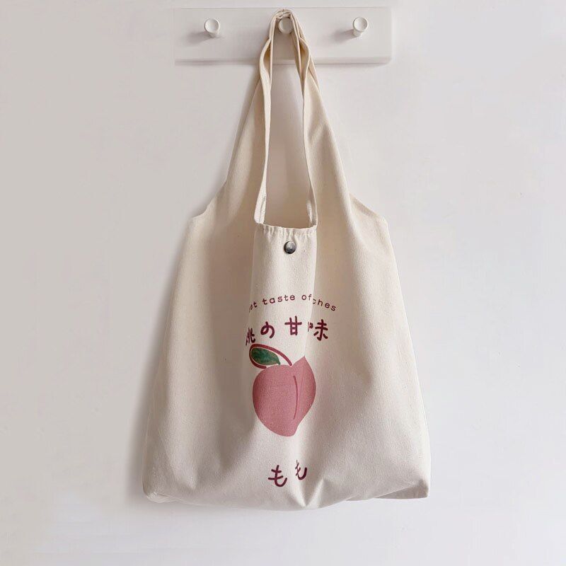 Cute Strawberry Tote Bag Aesthetic Purses Shopping Fashion Women Shoulder Bags