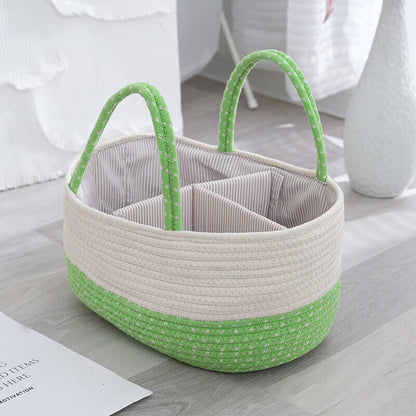 Cotton Baby Diaper Caddy Organizer Nursery Storage Bin Basket Mommy Handbag