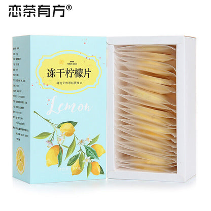 Honey Freeze-dried Lemon Slices Boxed Bag Tea, Fruit Slices, Flower Fruit Tea