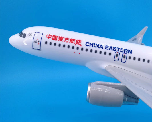 37CM China Eastern AIRBUS A320 B-6376 Passenger Airplane Resin Aircraft Model