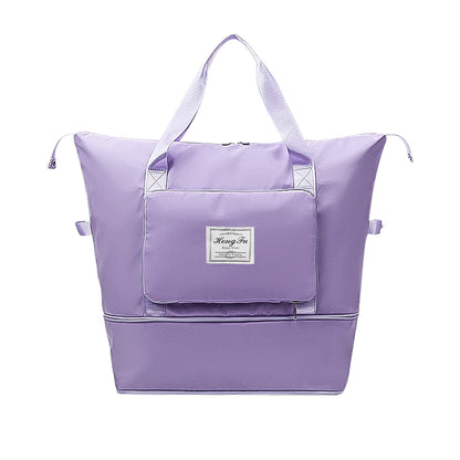 Women Large Capacity Folding Travel Duffle Bag Sport Gym Tote Handbag Waterproof