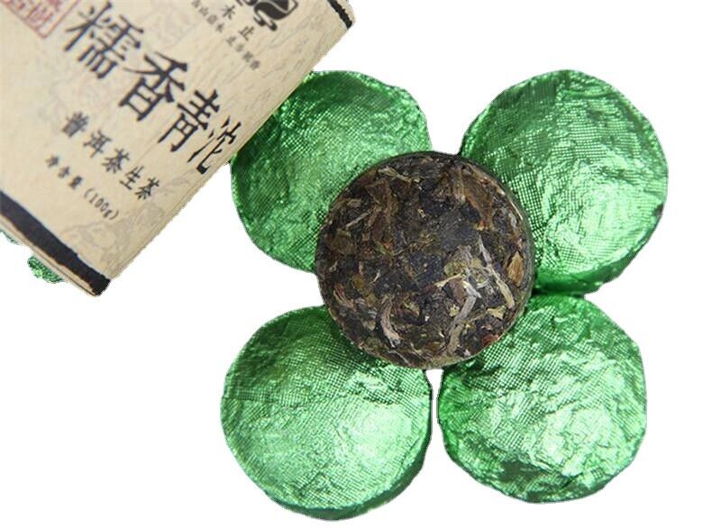 Cans Glutinous Rice Puer Small Pu Er Cha Tea Tuocha 100g Yunnan Tu-