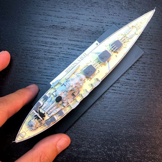 1/1000 British Navy HMS Nelson Battleship Warship model