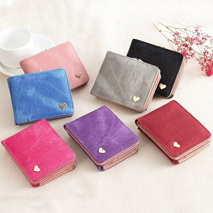 Women's Wallet Coin Purse Handbags Female Wallets Mini Lady Card Clamps Leather