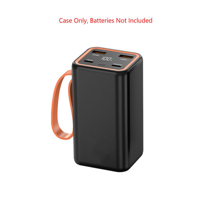 4 Slots 21700 Battery Power Shell Charger Box LCD Display Power Bank DIY Case