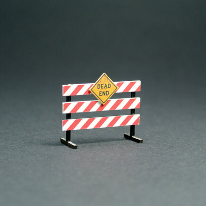 1/64 Road Work Construction Warning Sign Model Parking Scene Props Model