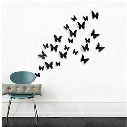 Butterfly Wall Furniture Stickers Home Poster Kitchen Room Adhesive Decoration